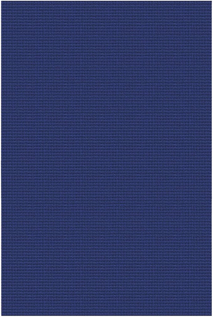Braided Area Rug 3x5 Ft Washable Rugs for Entryway Throw Rugs Rubber Backed Boho Door Mat Indoor Entrance Cotton Kitchen Mats Woven Front Door Carpet for Foyer Living Room, Royal Blue/Navy
