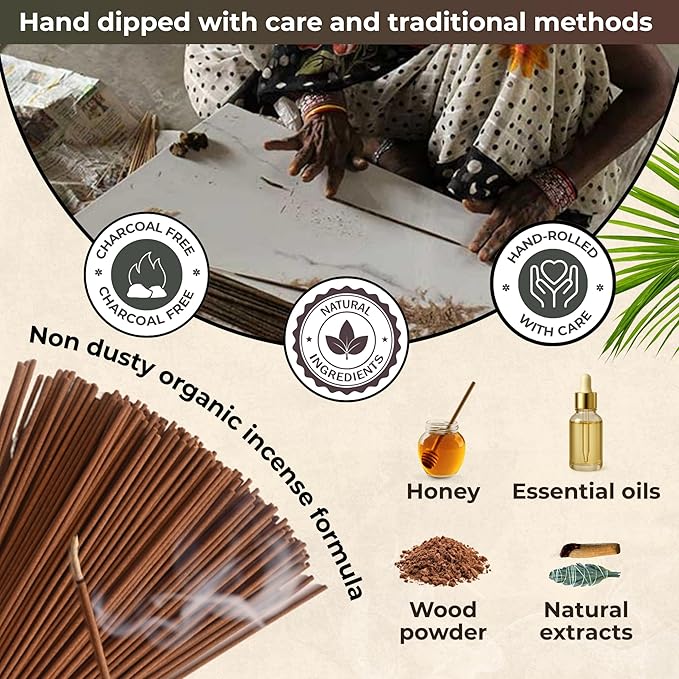 White Sage & Palo Santo - Combo Pack of Incense Sticks - 100 Insence-Sticks of Each Scent - Total 200 Inscents - Incienso for Smudge Rituals and Spiritual Cleansing of Negative Energies