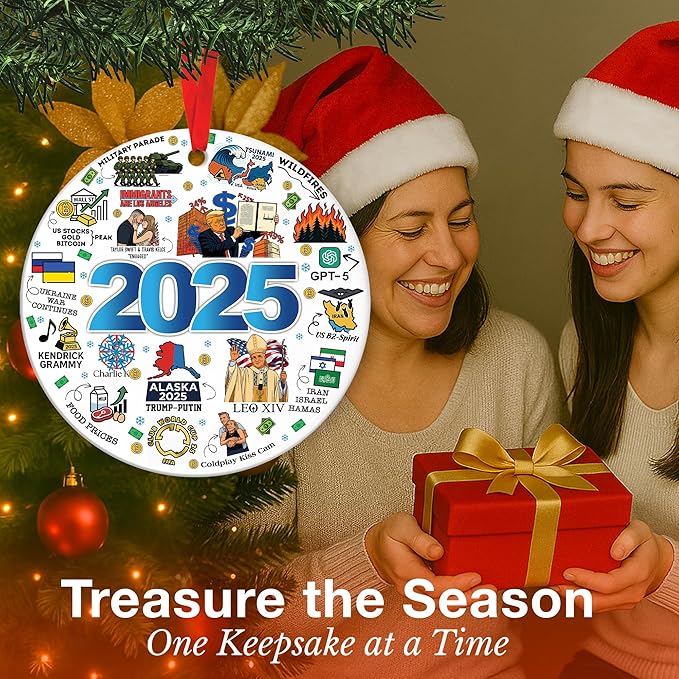 Christmas Ornaments 2025 - Unique 2025 Ornaments for Christmas Tree Decoration - Funny Gifts For christmas - Family Xmas Ornament - Trending Ornament Home Decor Xmas Gifts - Trending Items For Holiday