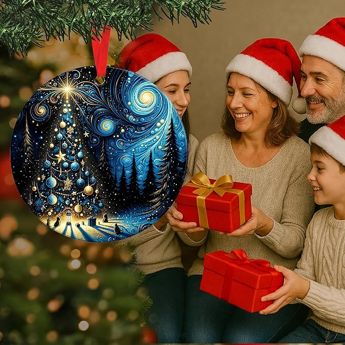 Christmas Tree Ornaments - Vintage Ceramic Christmas Ornaments, Unique Christian Keepsakes, Ideal Ceramic Tree Ornaments - Adding Fun for Holiday with This Ornament 2025