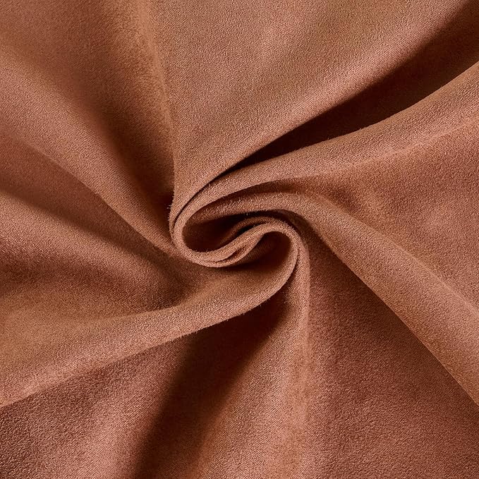 Fancy Homi 2 Packs Rust Decorative Throw Pillow Covers 18x18 inch, Super Soft Faux Suede Decor Square Pillow Covers, Solid Cushion Cover for Couch Living Room Sofa Bedroom 45x45 cm