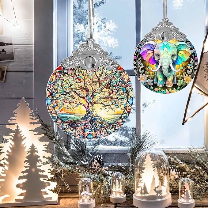 Tree of Life Suncatcher, Christmas & Holiday Ornaments, Tree of Life Decor