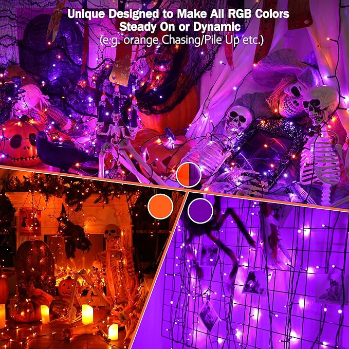 BrizLabs RGB + Warm White Christmas Lights, 98.5FT 300 LED Color Changing String Lights with Remote, Red White Christmas Light, Twinkle Mini Light Dimmable Tree Light for Indoor Outdoor Xmas Halloween