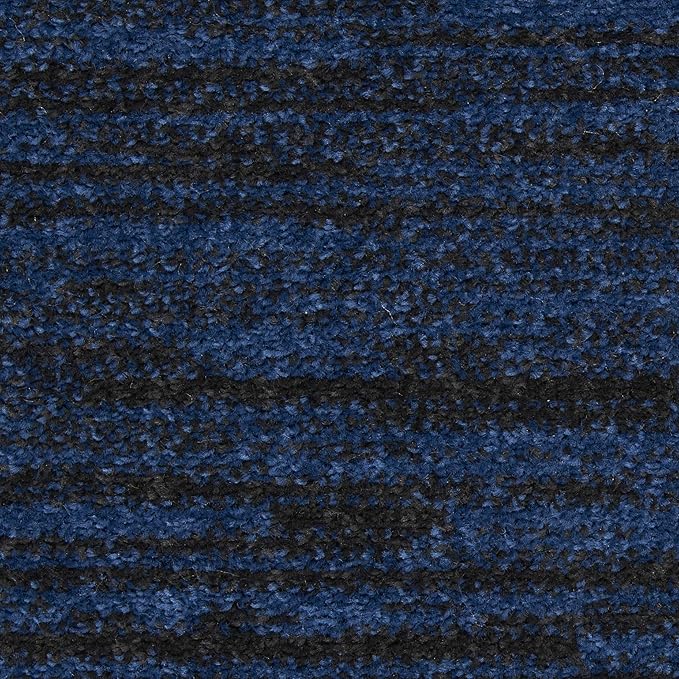 Nourison Home Essentials Solid Indoor/Outdoor Midnight Blue 2'2" x 16 Area Rug, Easy Cleaning, Non Shedding, Bed Room, Living Room, Dining Room, Deck, Patio, Backyard (2x16)