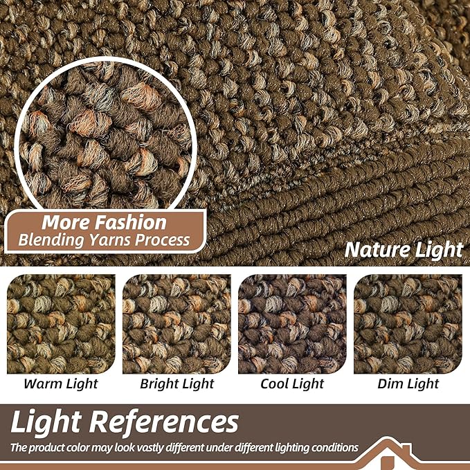 BEQHAUSE Indoor Door Mat 32" x 48", Dirt Trapper Door Mats Non-Slip Entryway Rugs Washable, Resist Dirt Absorbent Welcome Mat, Low Profile Floor Mats for Front Back Door and Entryway, Brown