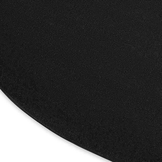 Nourison Home Essentials 6' x Round Black Fabric Outdoor Area Rug (6' Round)