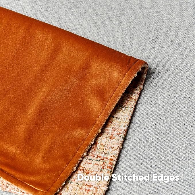 FUTEI Rust Decorative Throw Pillow Covers 16x16 Inch Set of 2,Soft Chenille Tweed Textured Cushion Case,Modern Home Decor for Couch Bed Living Room