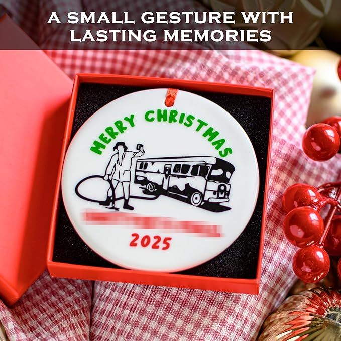 Merry Christmas Shitters Full Ornament 3 Inch, Xmas Vacation Ornament, Xmas Vacation Christmas Ornament, Holiday Christmas Decor, Cousin Eddie Holiday Tree Decor