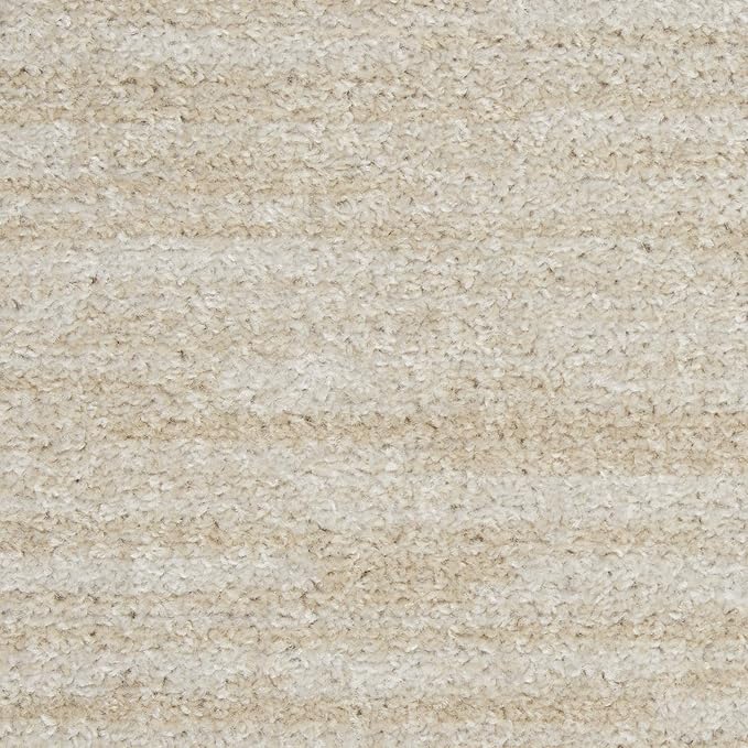 Nourison Home Essentials Indoor/Outdoor Ivory Beige 2'2" x 14 Area Rug, Easy Cleaning, Non Shedding, Bed Room, Living Room, Dining Room, Backyard, Deck, Patio (2x14)