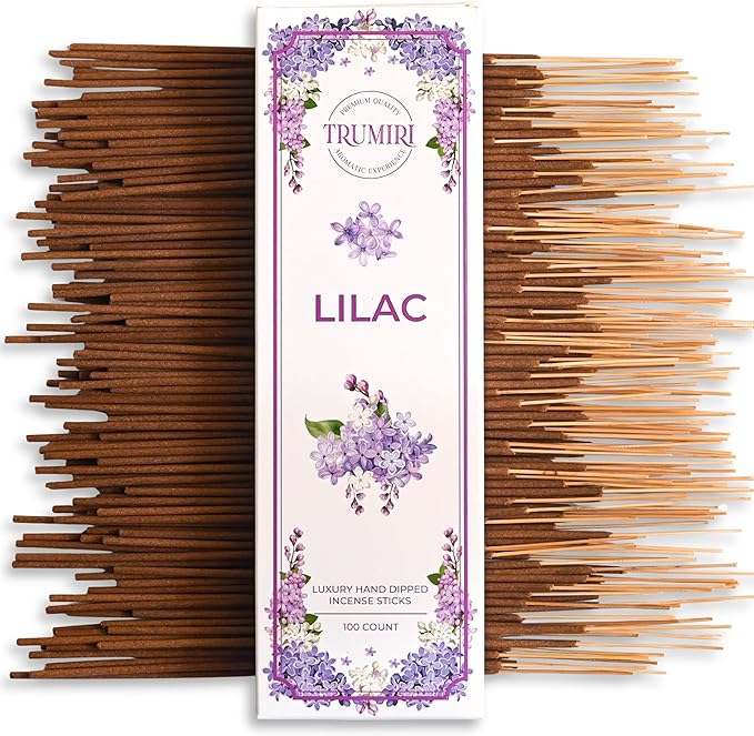 Lilac Incense Sticks - Pack of 100 Inscents-Sticks - Inciensos Aromaticos para La Casa - Made with Natural Insence Ingredients - Scented Insense Non Toxic Incents