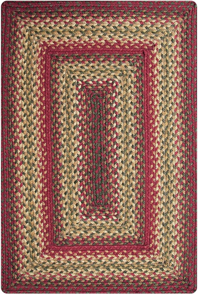 Cider Barn Braided Entryway Rug 2x3' - Also Ideal as Jute Braided Kitchen Rugs for Rustic Country Decor