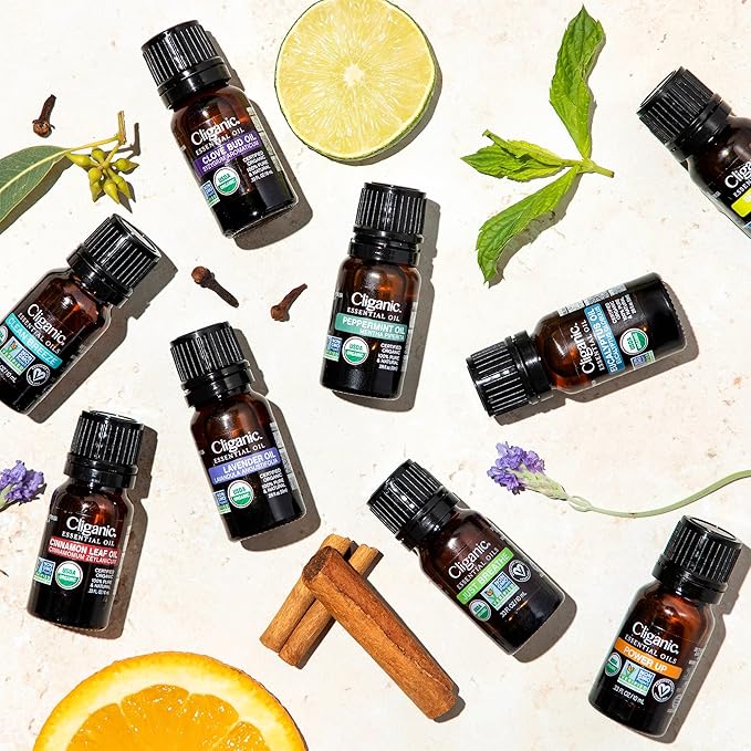 Cliganic Organic Cinnamon Leaf Essential Oil, 100% Pure Natural for Aromatherapy | Non-GMO Verified (Packaging May Vary)
