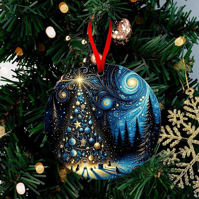 Christmas Tree Ornaments - Vintage Ceramic Christmas Ornaments, Unique Christian Keepsakes, Ideal Ceramic Tree Ornaments - Adding Fun for Holiday with This Ornament 2025