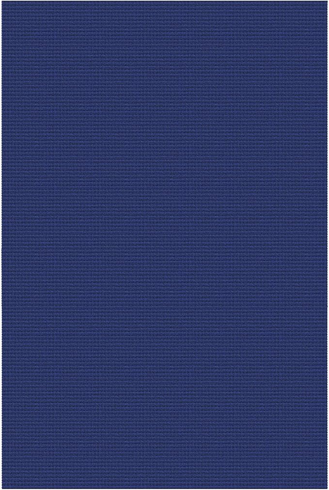 Braided Area Rug 5x7 Ft Washable Rugs for Living Room Bedroom Rugs Rubber Backed Boho Dining Room Rug Cotton Living Room Woven Floor Carpet for Nursery Playroom, Royal Blue/Navy