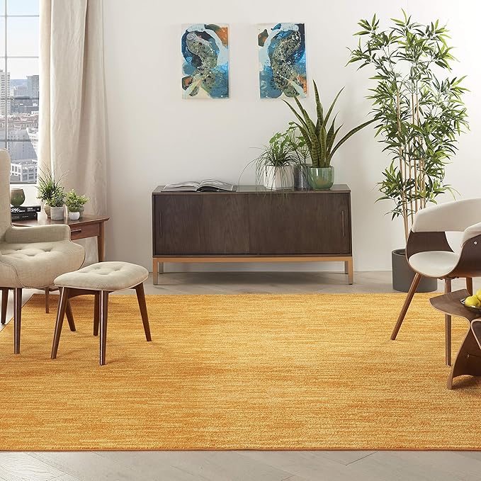 Nourison Home Essentials 7' x Square Sunburst Fabric Outdoor Area Rug (7' Square)