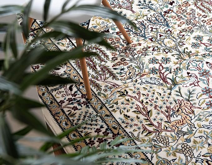 Unique Loom Narenj Collection Area Rug - Bristol (8' x 10' Rectangle, Ivory/ Beige)