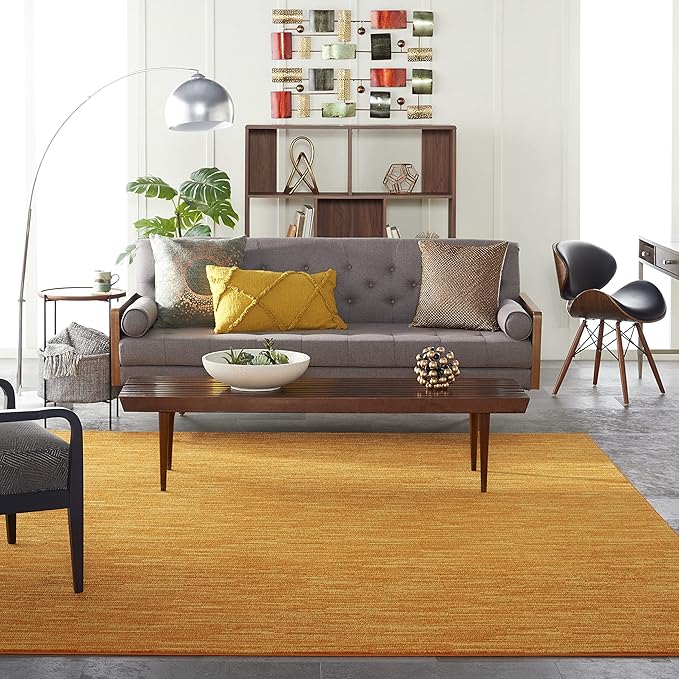 Nourison Home Essentials Indoor/Outdoor Sunburst 10' x 14' Area Rug, Easy Cleaning, Non Shedding, Bed Room, Living Room, Dining Room, Backyard, Deck, Patio (10x14)