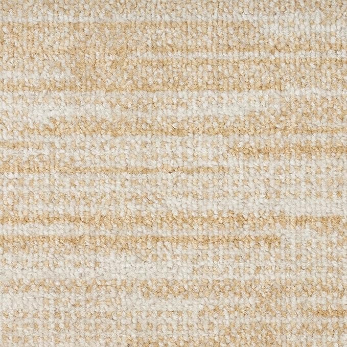 Nourison Home Essentials 8' x Round Ivory Gold Fabric Area Rug