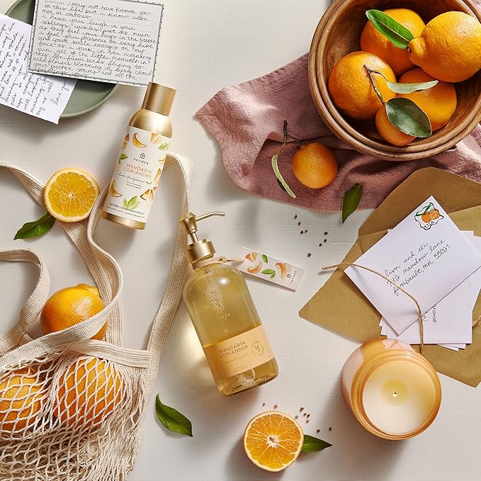 Thymes Pura Refills – 2 Pack of Oil Diffuser Scents – Long-Lasting Pura Diffuser Refills – Premium Home Fragrance – Notes of Mandarin, Coriander, Lemon & Warm Cedarwood (Mandarin Coriander, Pack of 2)