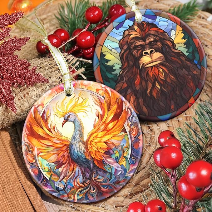 Phoenix Ceramic Hanging Ornament - Christmas Tree Decor - Ornaments & Gifts for Phoenix Lovers