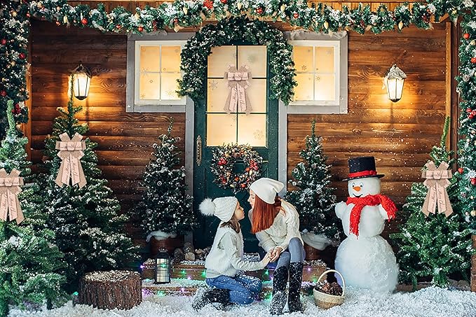 Large Merry Christmas Bow for Wreath, Glitter Rose Gold Wreath Bow for Christmas Décor Winter Bow for Front Door Indoor Outdoor Wall Tree Topper Decoration Supplies Xmas Hanging Ornament