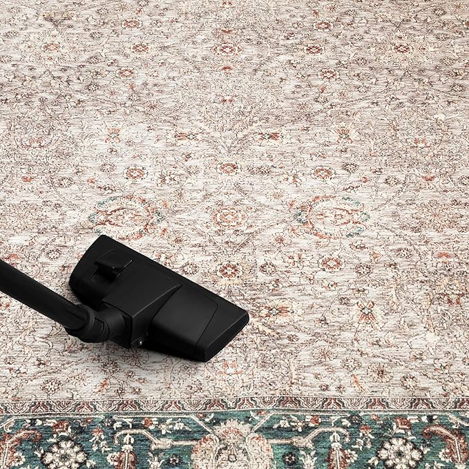 Keen Home Design 2x3 Rug - Machine Washable Entry Rug with Non-Slip Backing, Ideal for Enteryway, Kitchen, Bathroom, Laundry Room - Vintage, Easy Clean, Durable, Low Pile - (2' x 3')