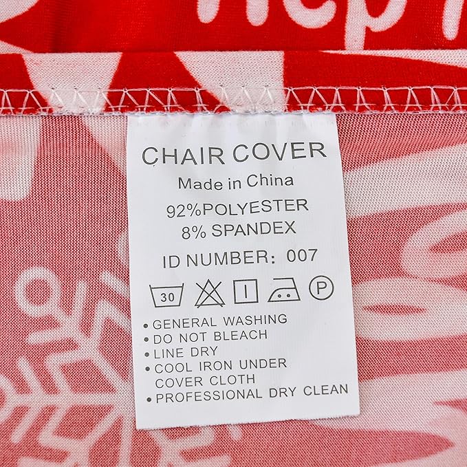 Senllori Dining Room Chair Covers Set of 6,Printed Pattern Parsons Chair Slipcovers Removable Washable Kitchen Seat Dining Chairs Protector Cover for Home or Party