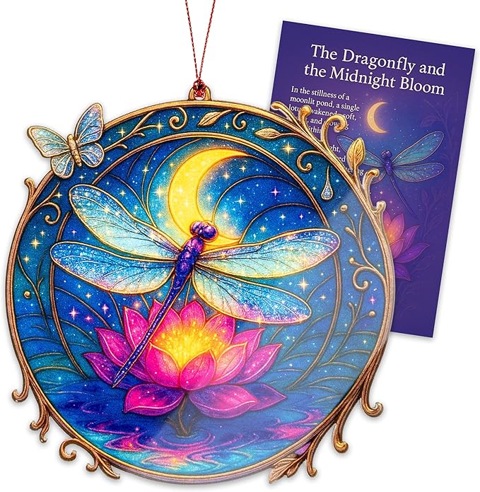 Christmas Ornaments - Dagonfly Ornament - Dragon Fly Gift for Women - Dragonfly Gifts - Dragonfly Ornaments - Christmas Ornament 2025 - White Elephant Gifts - Xmas Tree Hanging