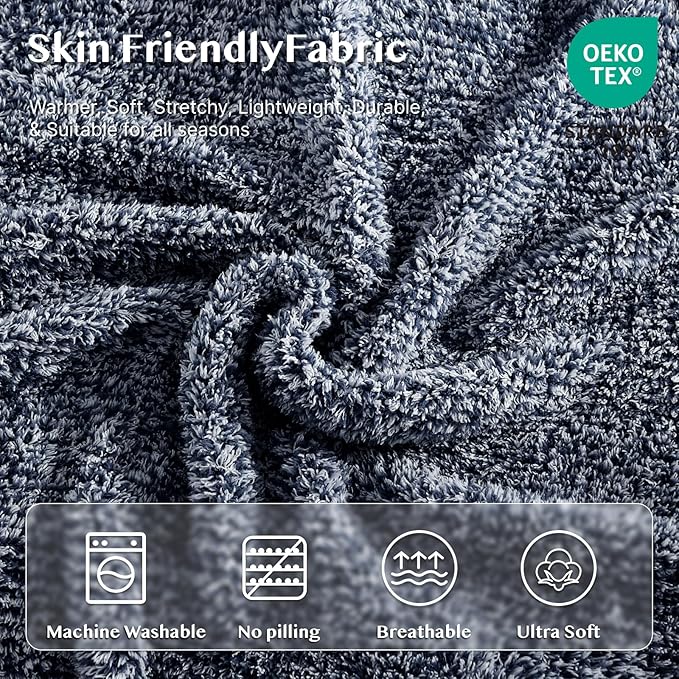 WRENSONGE Throw Blanket Cationic Dyeing Navy Blue Soft Cozy Fluffy Warm Hand Made Weave Throw Blankets for Couch, Sofa, Chair, Bed, Camping, Picnic, Travel Lightweight Bed Blanket - 60"x80"
