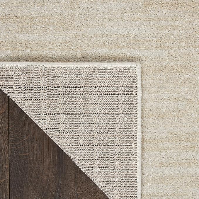 Nourison Home Essentials Indoor/Outdoor Ivory Beige 2'2" x 14 Area Rug, Easy Cleaning, Non Shedding, Bed Room, Living Room, Dining Room, Backyard, Deck, Patio (2x14)