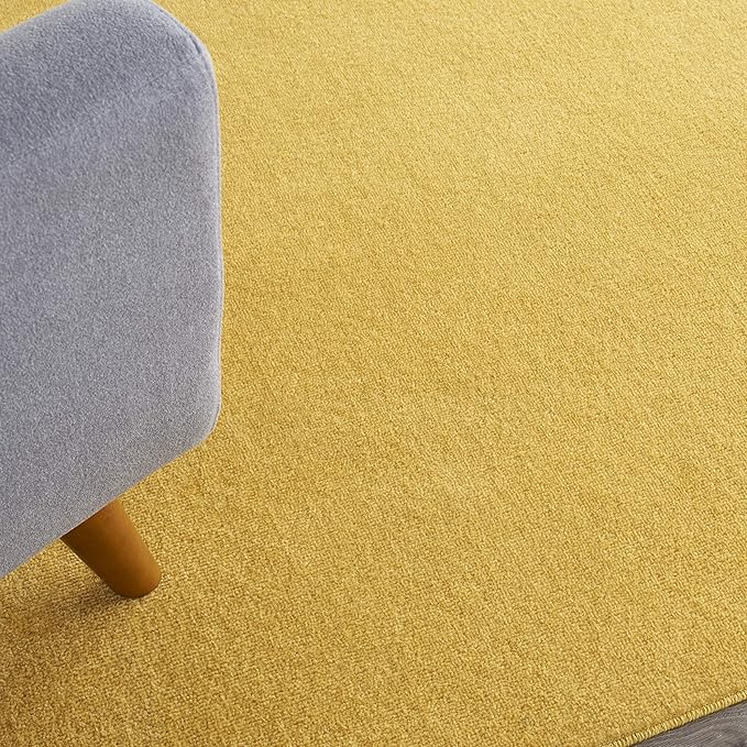 Nourison Essentials Indoor/Outdoor Yellow 9' x 12' Area Rug, Easy Cleaning, Non Shedding, Bed Room, Living Room, Dining Room, Backyard, Deck, Patio (9x12)