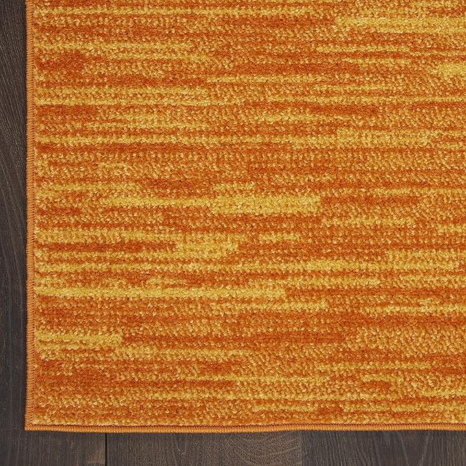 Nourison Home Essentials Indoor/Outdoor Sunburst 10' x 14' Area Rug, Easy Cleaning, Non Shedding, Bed Room, Living Room, Dining Room, Backyard, Deck, Patio (10x14)