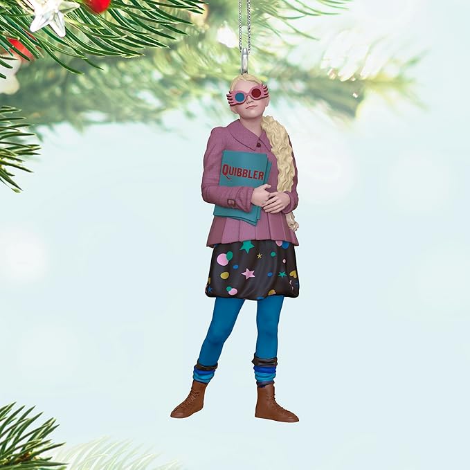 Hallmark Keepsake Harry Potter Mini Christmas Ornament (Luna Lovegood) 1.5" Tiny Ornament for Tabletop Tree