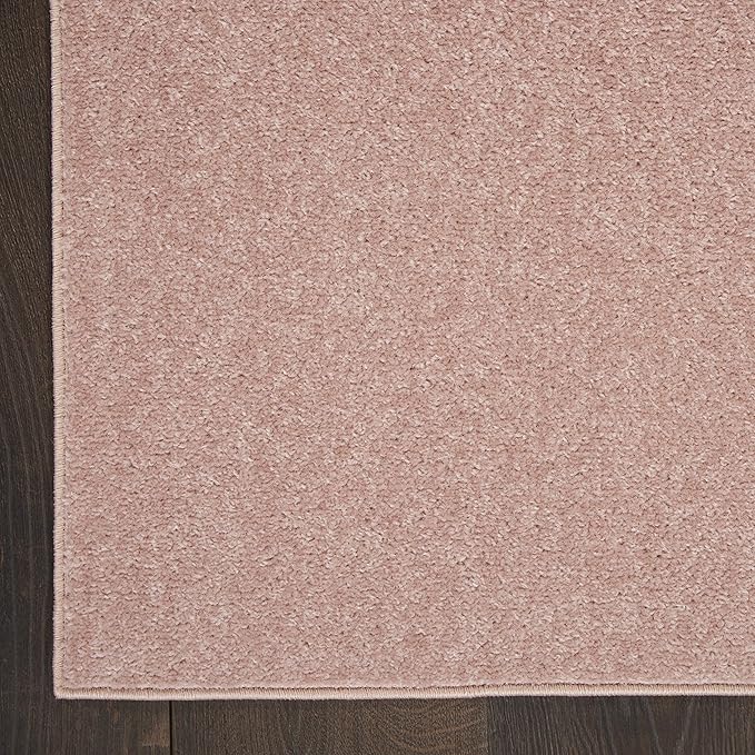 Nourison Essentials Indoor/Outdoor Pink 2' x 6' Area Rug, Easy Cleaning, Non Shedding, Bed Room, Living Room, Dining Room, Backyard, Deck, Patio (2x6)