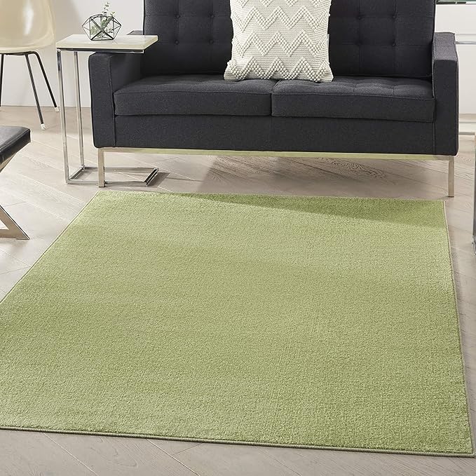 Nourison Home Essentials 4' x 6' Green Fabric Outdoor Area Rug (4' x 6')