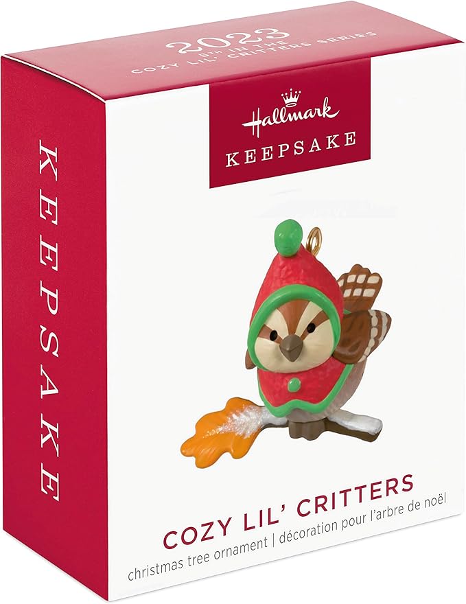 Hallmark Keepsake 1.1" Miniature Christmas Ornament 2023, Cozy Lil' Critters Mini, Gifts for Her