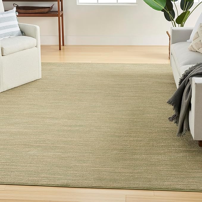 Nourison Home Essentials 6' x 9' Fabric Green Gold Area Rug