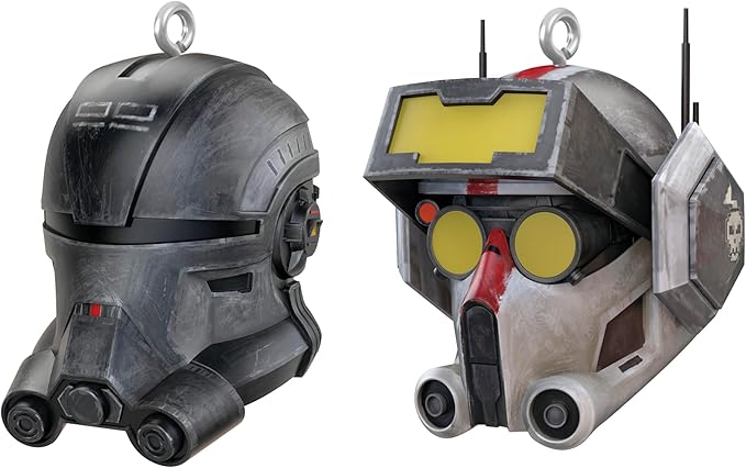 Hallmark Keepsake Mini Christmas Ornaments 2024, Star Wars: The Bad Batch Echo and Tech, Set of 2, Gifts for Star Wars Fans