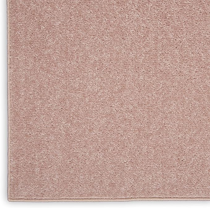 Nourison Essentials Indoor/Outdoor Pink 4' x 6' Area Rug, Easy Cleaning, Non Shedding, Bed Room, Living Room, Dining Room, Backyard, Deck, Patio (4x6)