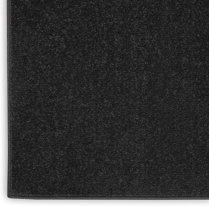 Nourison Home Essentials 4' x 6' Black Outdoor Indoor/Outdoor Rug