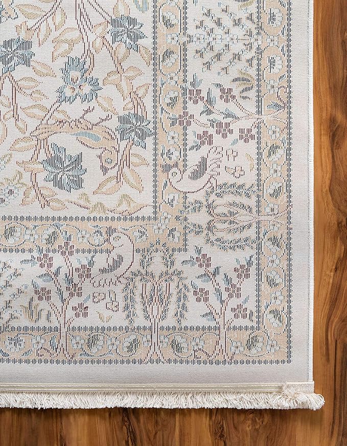 Unique Loom Narenj Collection Area Rug - Bristol (5' 1" x 8' Rectangle, Ivory/ Beige)