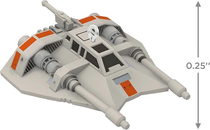 Hallmark Keepsake Star Wars Mini Christmas Ornament (The Empire Strikes Back Rebel Snowspeeder) 0.25" Tiny Ornament for Tabletop Tree