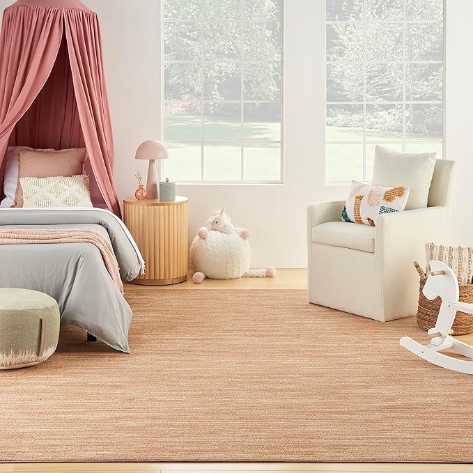 Nourison Home Essentials 9' x 12' Rust Fabric Area Rug