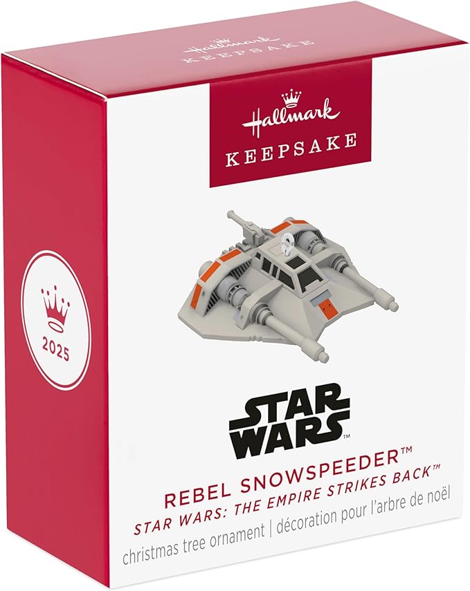 Hallmark Keepsake Star Wars Mini Christmas Ornament (The Empire Strikes Back Rebel Snowspeeder) 0.25" Tiny Ornament for Tabletop Tree