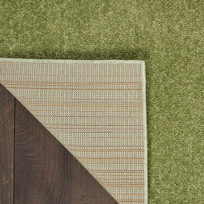 Nourison Home Essentials 4' x 6' Green Fabric Outdoor Area Rug (4' x 6')