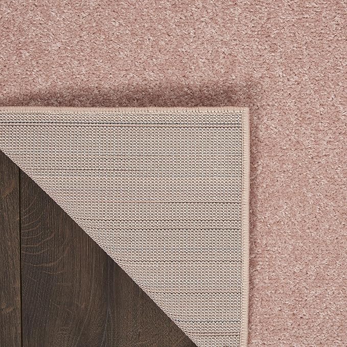 Nourison Essentials Indoor/Outdoor Pink 2' x 6' Area Rug, Easy Cleaning, Non Shedding, Bed Room, Living Room, Dining Room, Backyard, Deck, Patio (2x6)