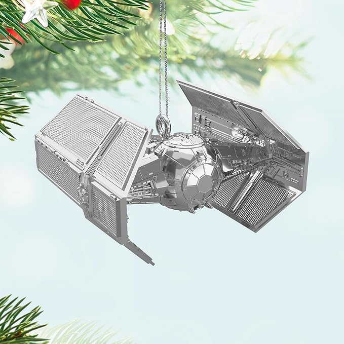 Hallmark Keepsake Star Wars Mini Christmas Ornament (Darth Vader's TIE Fighter) 0.75" Tiny Ornament for Tabletop Tree