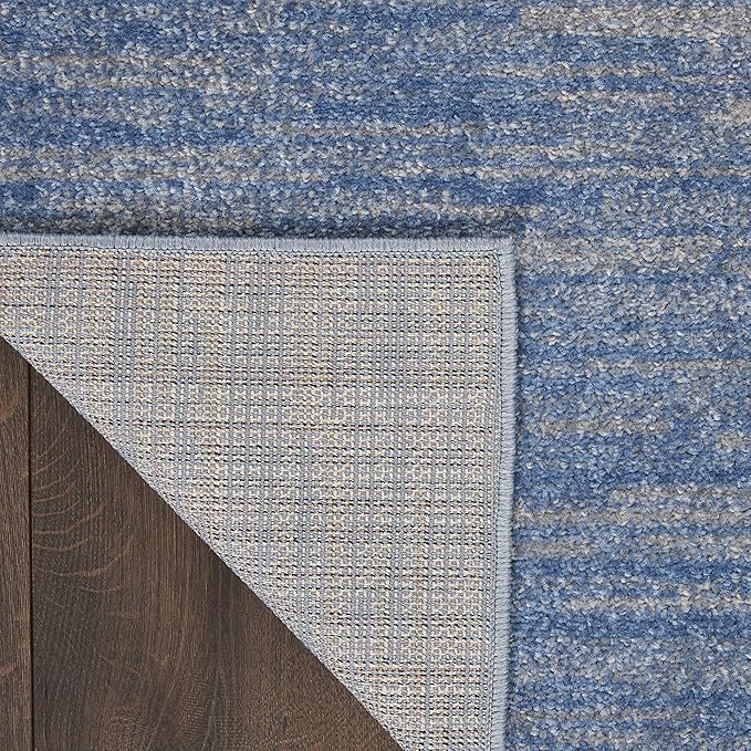Nourison Home Essentials 2'2" x 18 Blue/Grey Outdoor Rug